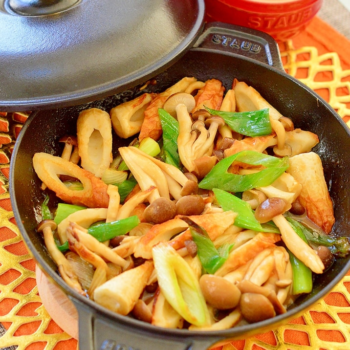 ご飯が進む〜♪竹輪と長ねぎの☆味噌炒め